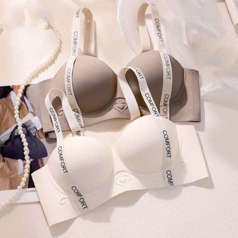 Product Introduction of Soft Letter Wireless Deep V Bra Shockproof Anti-sagging Brassiere for Women Traceless Lingerie Seamless Bras Running 14