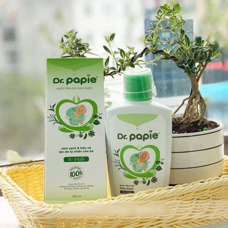 Nước Tắm Thảo Dược Dr Papie Giúp Giảm Mẩn Ngứa Và Rôm Sảy, Hỗ Trợ Làm Sạch, Mát Da Bé - Chai 230ml 1