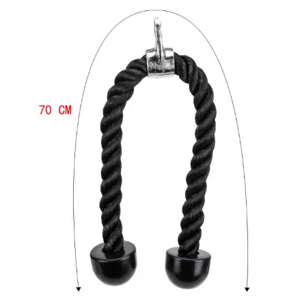 70cm Dây Cáp Tricep Rope Bicep Hỗ Trợ Tập GYM Đầy Đủ Nhóm Cơ Tay Sau, Tay Trước, Lưng Xô Tập Cơ Tay Cao Su Tạ 1