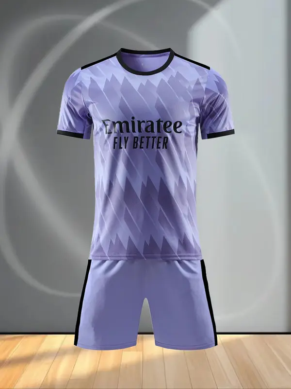 Men's Football Jersey Set, Breathable Sweat Absorbing Sports Top, Training Match Set, Football Shirt, Fan Cheering Suit, Sports Clothing for Men, Football Uniform, Football Kit 0