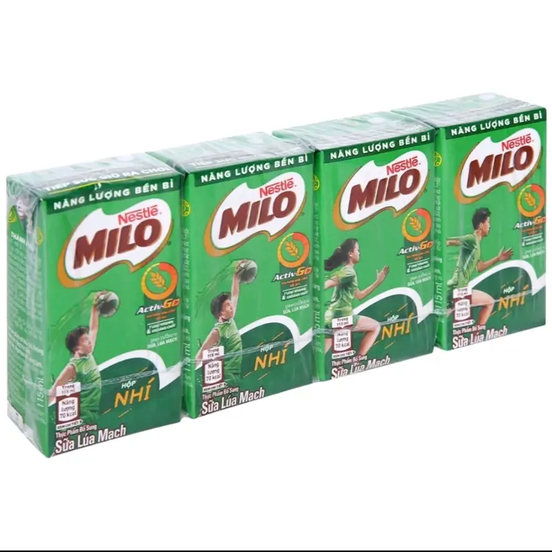 Lốc 4 hộp sữa Milo activego 180ml có đường 3