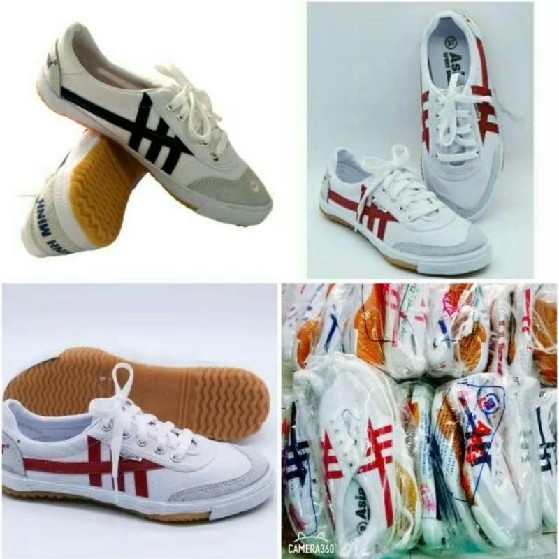 Giày bata asia, dây buộc, đế cao su non chống trơn trượt giày  bata Sneaker Nam Đế Bằng Shoes bata  ráp 8