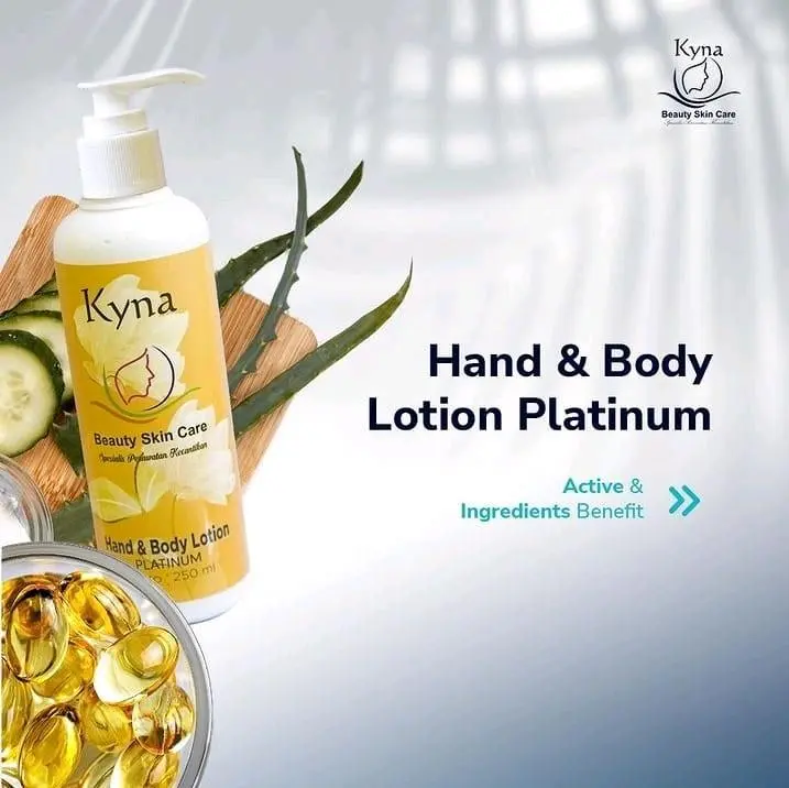 Kyna Handbody Lotion Platinum 250ml Whitening Organic