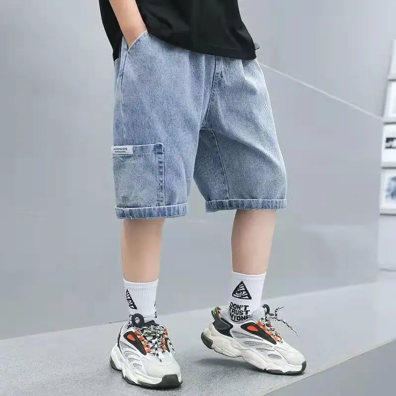 Malss Big Boy-Quần Jean Trẻ Em Hàn Quốc, Quần Denim Trẻ Em 89 Tuổi, 12 Tuổi, Quần Short Denim