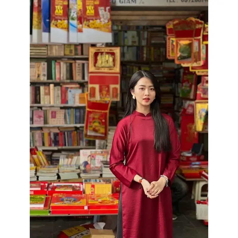 Áo dài cách tân BIG SIZE dáng xuông lụa tây thi cao cấp kèm quần 1
