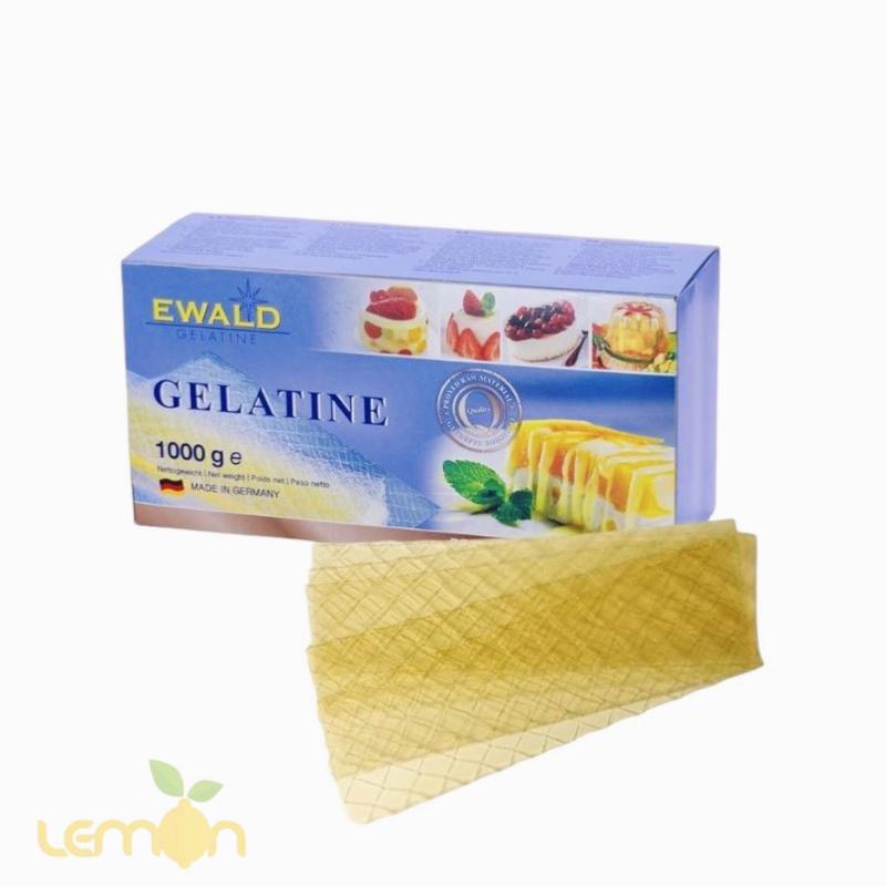20 Lá gelatine Đức làm panna cotta, khúc bạch, bánh ngọt ( 1 lá 3,4gr)