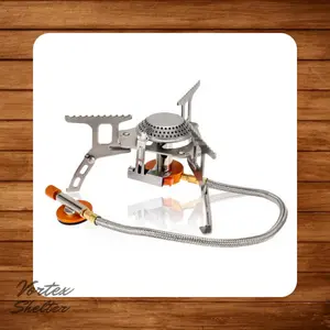 Kompor Gas Selang Lipat Portabel Camping Stove Outdoor Ultralight