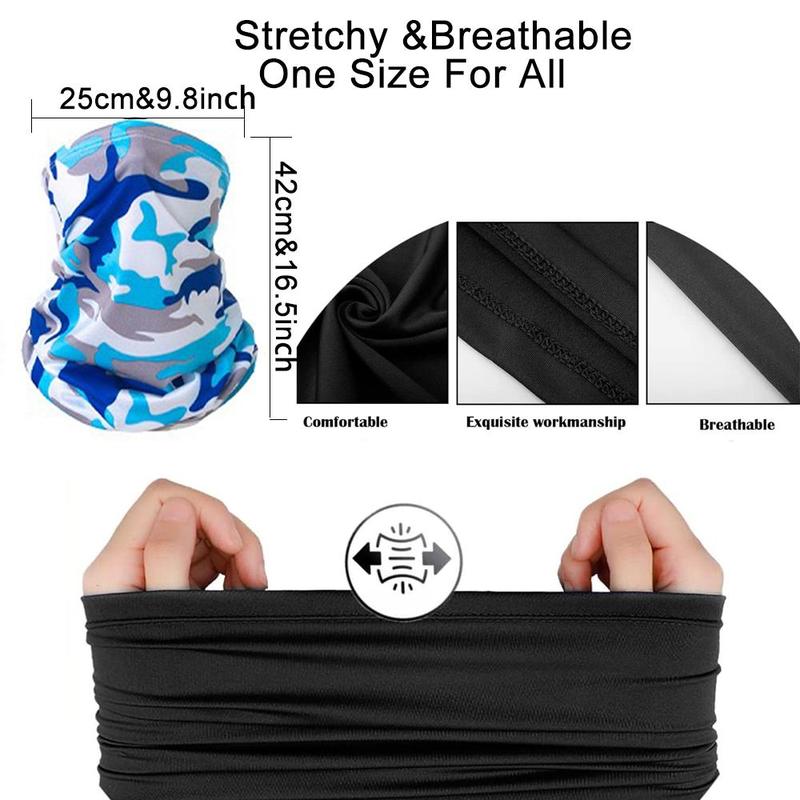 Dust Proof Face Mask for Christmas Gift, 6 Counts Breathable Sun Care Face Cover for Motorcycle, Shooting, Skiing, Climbing, Hiking, Travel, Sports & Outdoor Accessories, Protective Gear 2