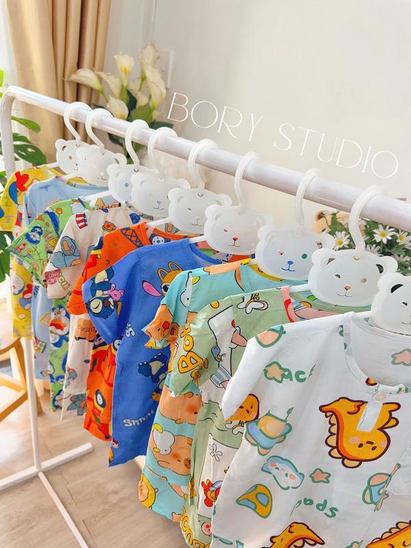 Đồ Bộ Bé Trai Tay Ngắn Quần Đùi Vải Tole Loại 1 Từ 7-38kg Mẫu Ngẫu Nhiên 4