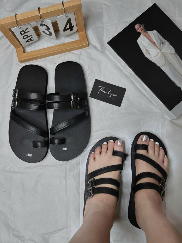 Dép lê xỏ ngón quai ngang Cao Su Đế Bằng dành cho Nam và nữ 5