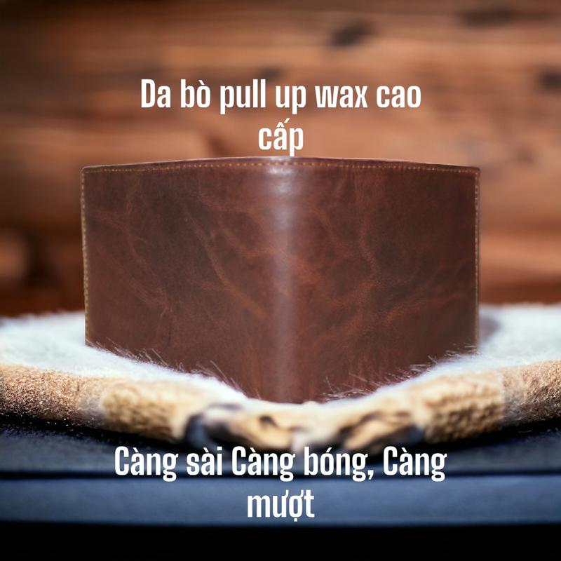 Product Introduction of ví ngang da bò pull up wax cấp Nam Nhiều Ngăn Wallet Hình Chữ Nhật 1
