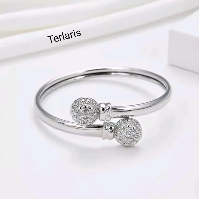 Gelang anak perempuan titanium anti karat asli ori berlapis emas putih Aksesoris Cantik Costume Fashion Kids 0