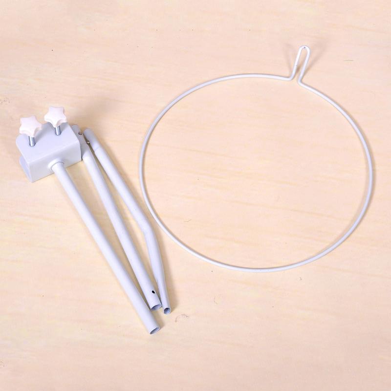 Adjustable Mosquito Net Stand Holder for Baby Crib Cot Bed Clip-On Bracket Iron 3
