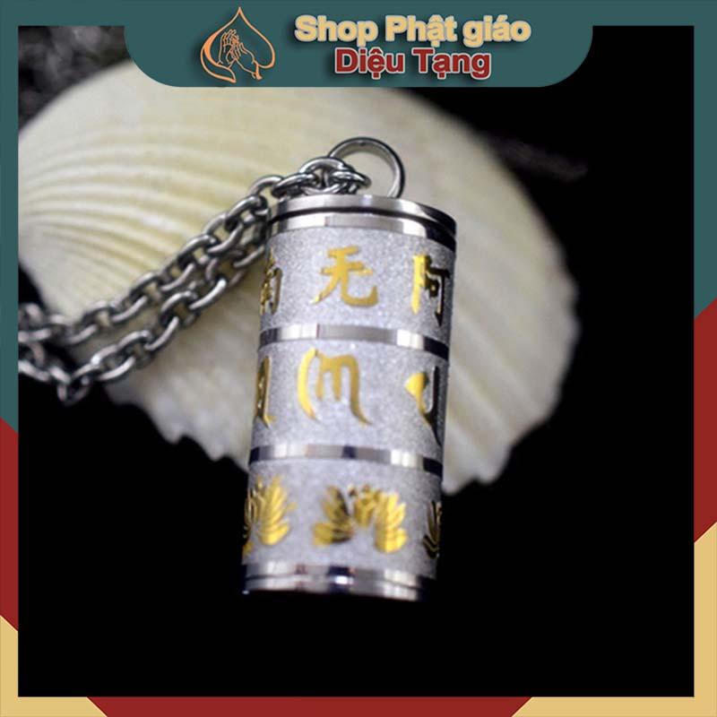 Mặt dây chuyền chú Lăng Nghiêm bên ngoài (có Phật hiệu + Lục tự chân ngôn) 1