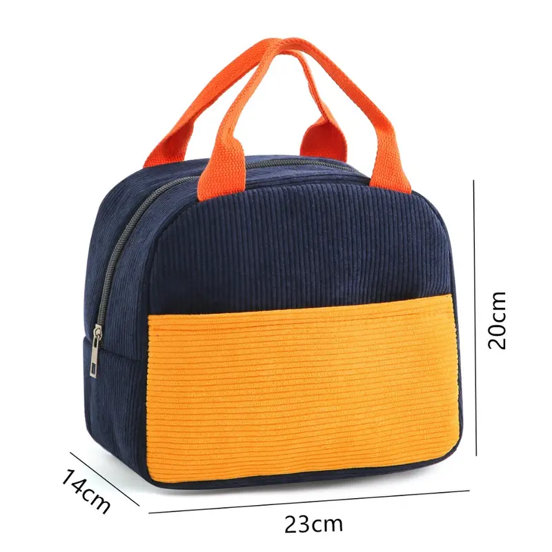 KM - Tas Bekal Twoin1 Colour / Tas Bekal 3 Lapisan Penahan Suhu / Lunch Cooler Bag / Box Makanan Aluminium / Kotak Makan Anak / Cooler Bag Multifunction 1