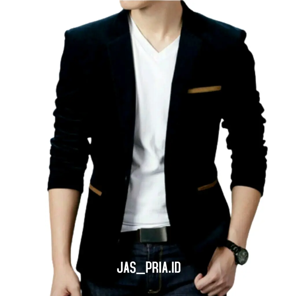 Jas pria / jas pria hitam list coklat / jas formal pria / blazer pria / Jas Casual