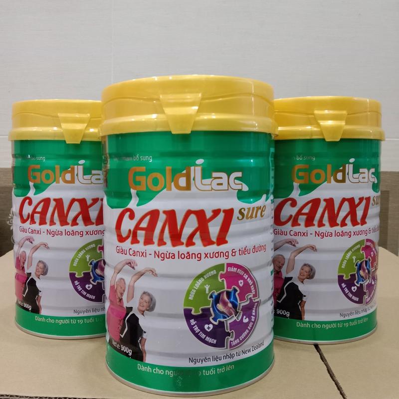 Sữa cho người già ngừa loãng xương và tiểu đường Goldlac canxi 900g
