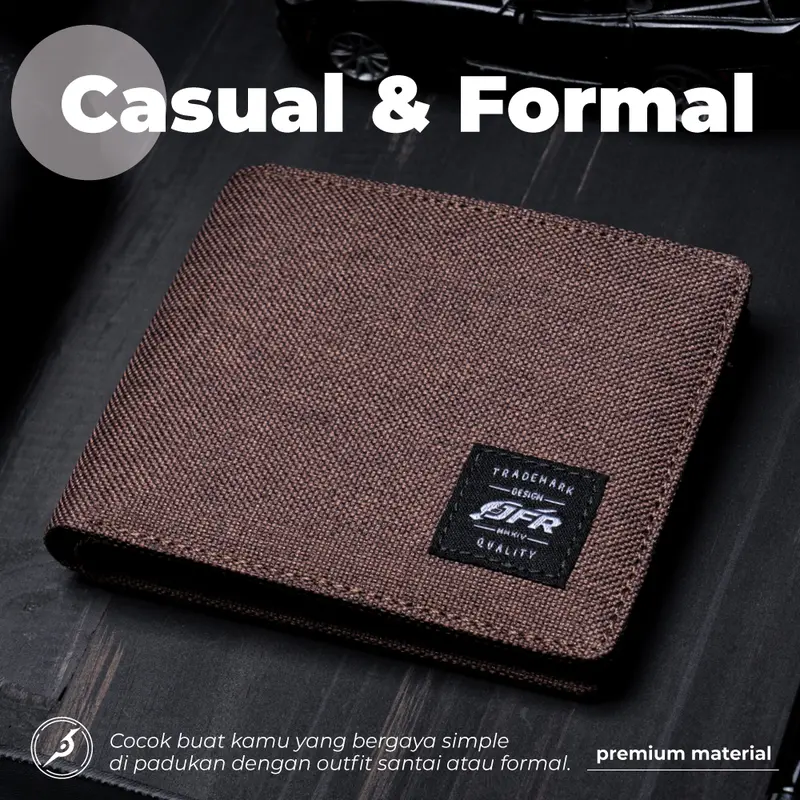 JFR Dompet Pria Bahan Kanvas JP10 8