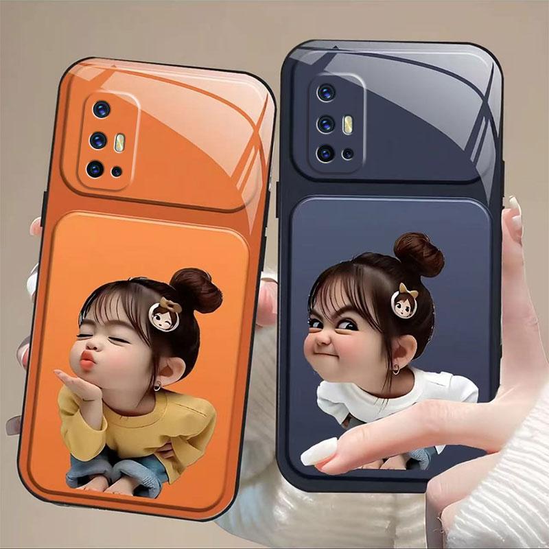 เคสโทรศัพท์, สำหรับ VIVO V17, VIVO V19 อินเดีย, VIVO V19 NEO, ดีไซน์การ์ตูนน่ารัก, ปกปิดเต็มรูปแบบ, 