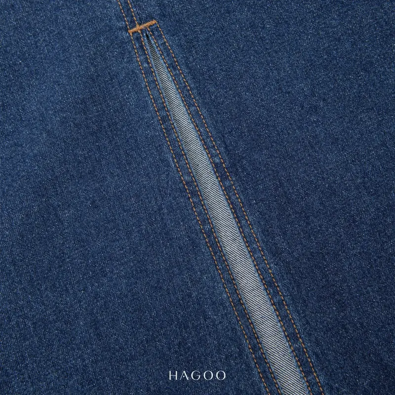 HAGOO chân váy Jeans bò nữ dáng dài chữ A Basic năng động trẻ trung {CV579} Nữ Women Nhung Voi 7