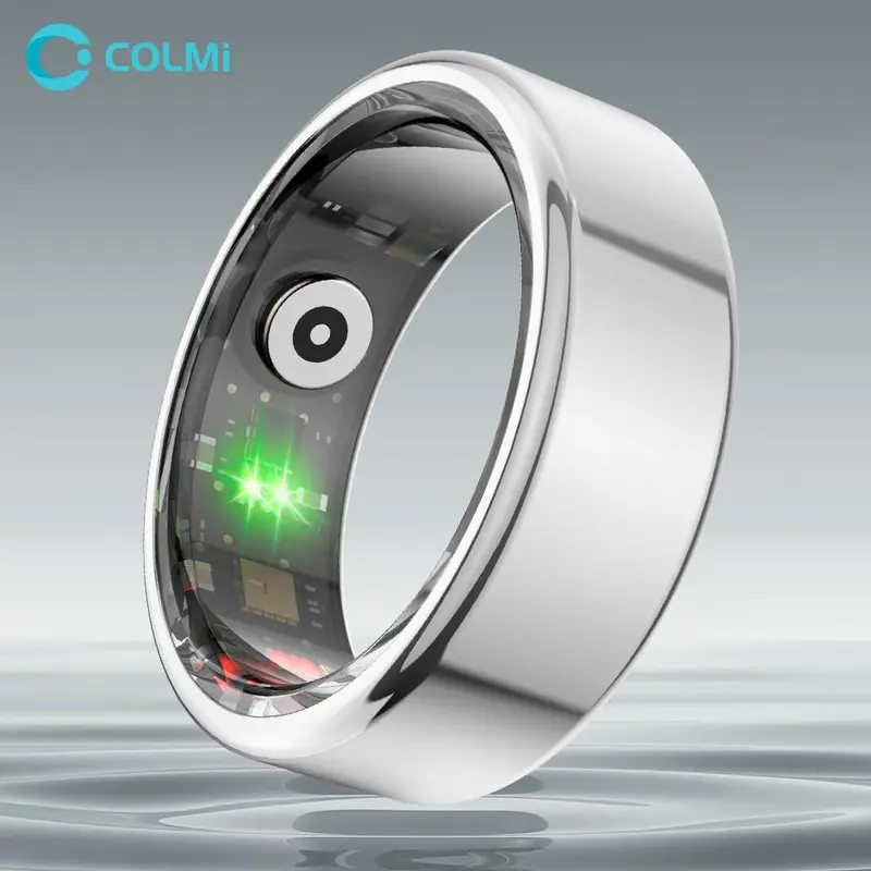 Anillo Inteligente De Seguimiento De Salud | Monitoriza Sueño, Oxígeno, Frecuencia Cardíaca, Batería 7 Días, IP68, Cerámica Y Acero
