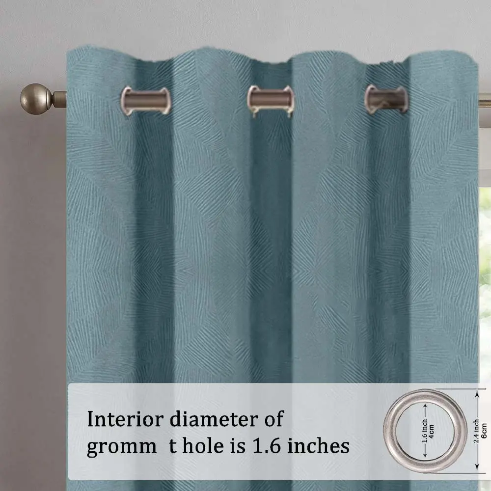 Solid Color Blackout Curtain, 2 Counts/set Modern Simple Heat Insulation Curtain, Window Curtain for Living Room Bedroom Hotel Decor
