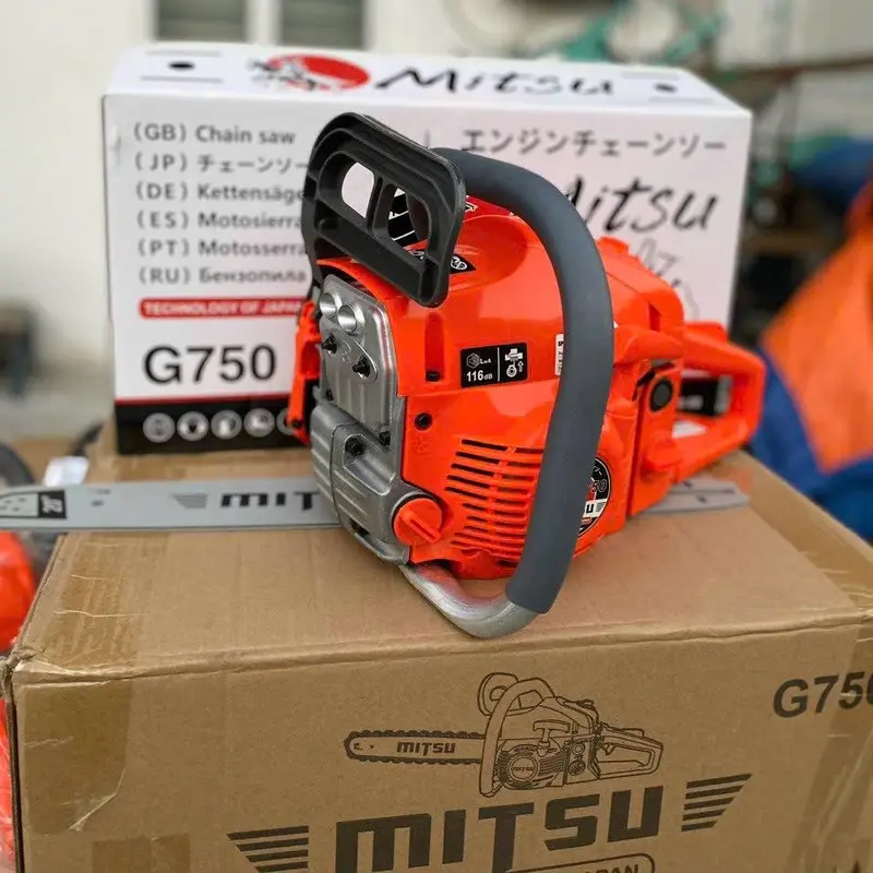 Máy cưa xích chạy xăng 2 thì MITSU - G750 Nhật lam 55 ( cm ) 3