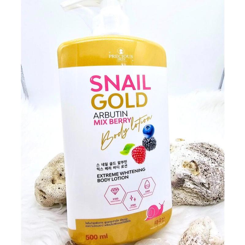 Dưỡng Thể Trắng Da Snail Gold Arbutin Mix Berry Body Lotion 500ml  Hàng Thái Lan Dưỡng Body kem  body