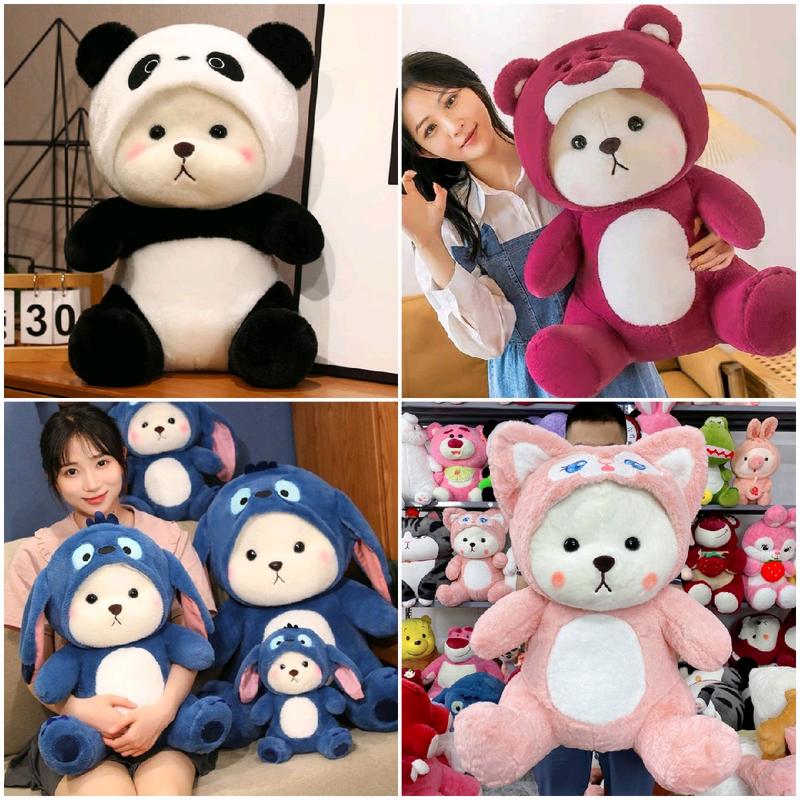 Gấu Đỏ Lena Lotso, Lena Pikachu, Lena Stick, (HÀNG NHẬP) lông mịn siêu mềm siêu iu gấu bông