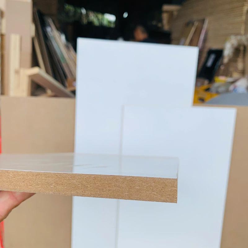 miếng gỗ MDF 60cm*80cm dày 8mm 12mm  trắng 1 mặt, 2 mặt 4