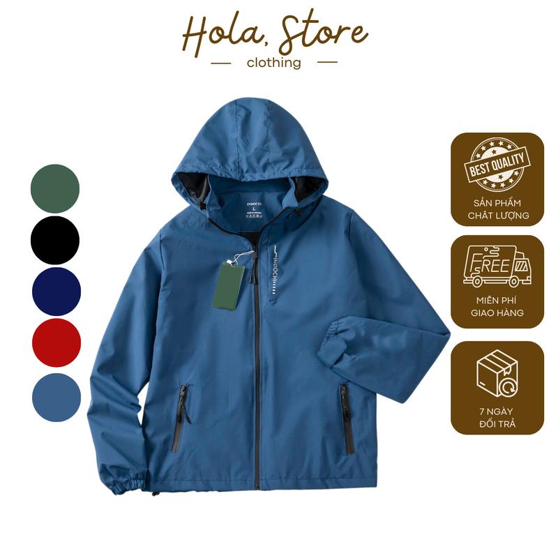 Áo Khoác Gió Nam Nữ 2 Lớp Chất Gió Tráng Bạc Chống Gió Chống Nước Sang Trọng Thời Trang Menswear