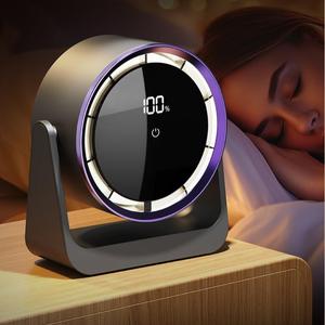 USB Rechargeable Air Circulation Fan, Portable Desktop Fan with LED Display, Silent Small Fan for Home Bedroom Office