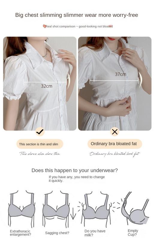 Product Introduction of Lightweight Breathable Underwear Women's Vest-Style Thin Wireless Small Chest Push up Breast Holding Anti-SAG Bra 5