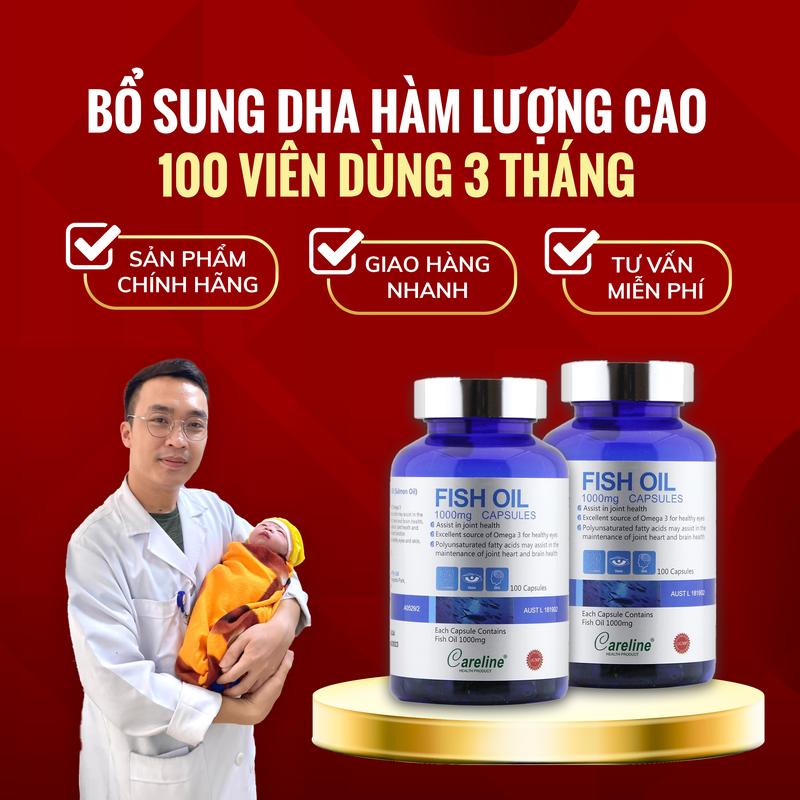 DHA dành cho bà bầu, người lớn- CARELINE FISH OIL