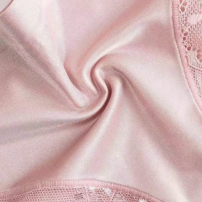 Shasha pakaian dalam wanita import celana dalam renda brief seamless ice silk lace cd ningrumshop | 3040 pita spandex  Busa Katun 5