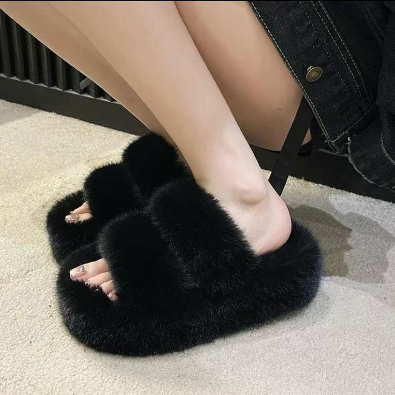 Dép Lông Nữ Thời Trang , Mã 049 . Đế Cao 6 Phân , Nhẹ Êm, Mềm Mại , Dép 0
