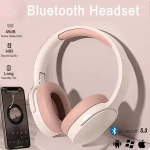 PROMO JENK Headphone Bluetooth Headset hifi stereo Music 6D Tf AUX Support earphoen tws 9D HIFI Stereo Sound Headset Long Battery Life Heavy Bass Earphone