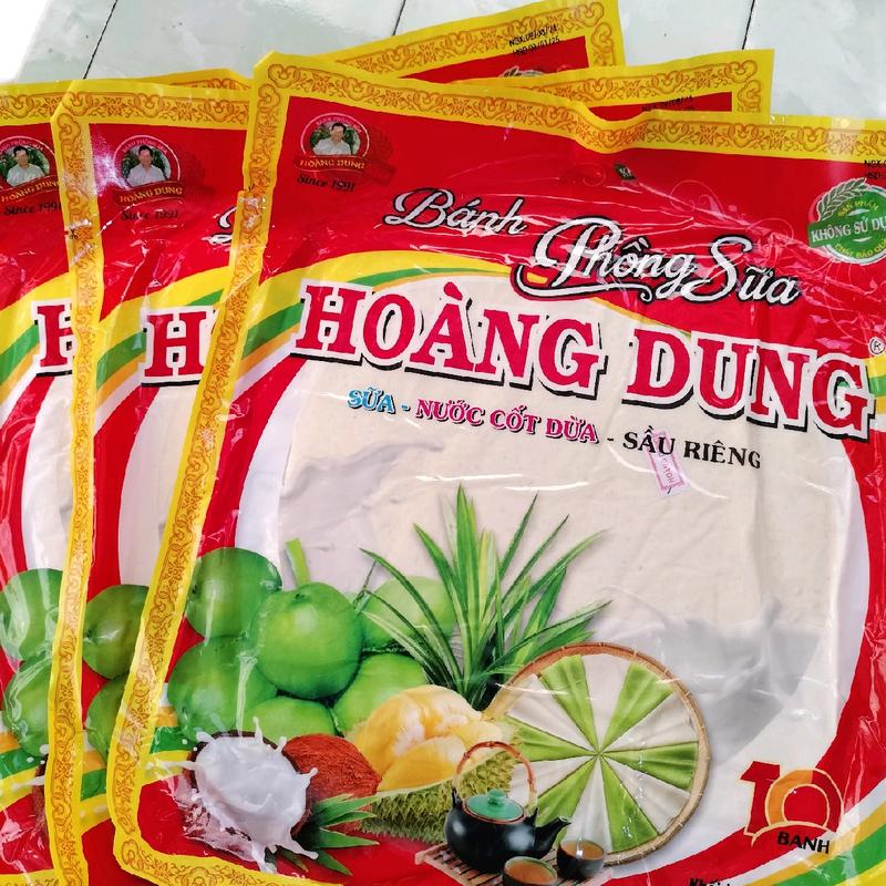 3 túi bánh tráng sữa sầu riêng ,sữa , nước cốt dừa siêu béo trọng lượng mỗi túi 400g có 10 bánh