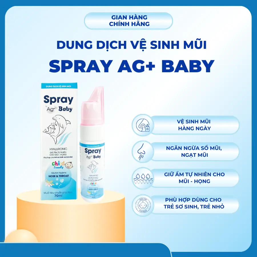 Chai Xịt Mũi Spray Ag+ BaBy