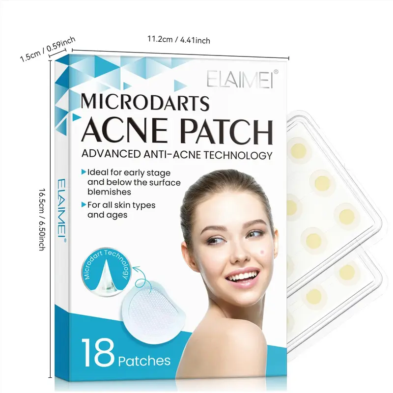 Microneedle Acne Patches, 18/36pcs/box Advanced Acne Technology Patches, Soothing & Soft Skin, Suitable for All Skin Prone To Acne 1
