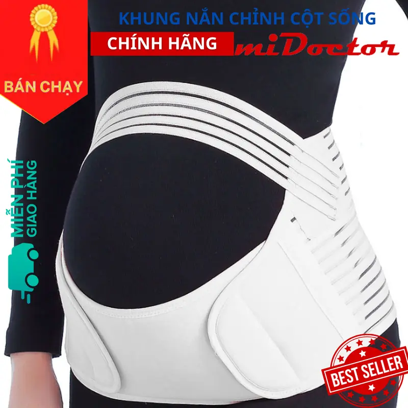 Đai Nâng Đỡ Bụng Bầu Cho Bà Bầu Trước Và Sau Sinh Chính Hãng miDoctor 0