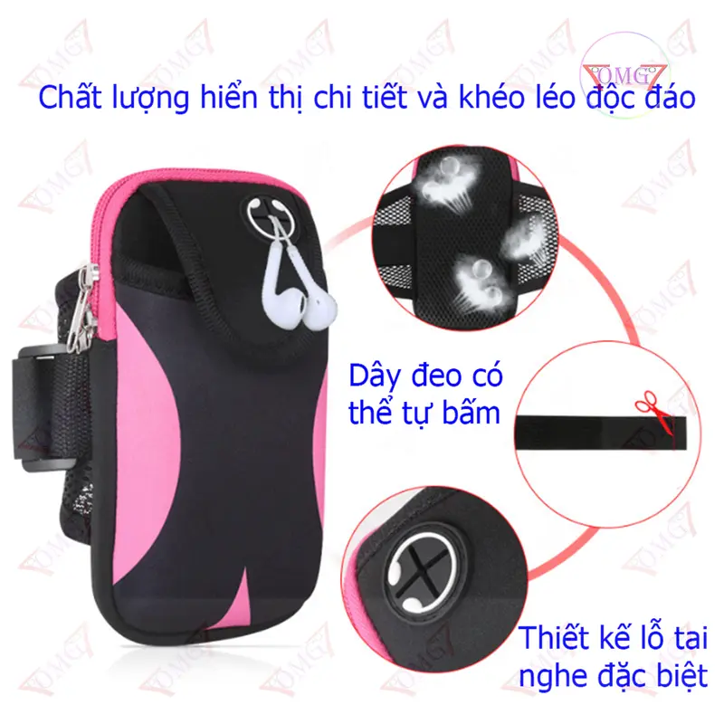 Túi chạy bộ đeo tay, túi đựng điện thoại ngoài trời, bao điện thoại,đai cánh tay,túi thể thao,túi bắp tay ,băng tay Sport Bag Balo 2