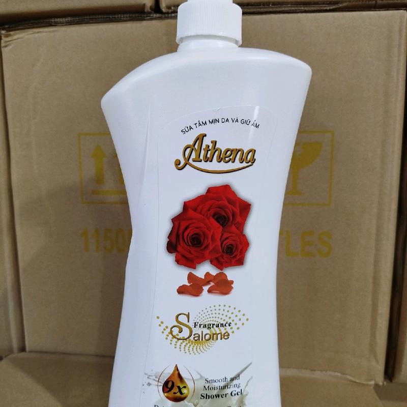 Sữa Tắm Sáng và Giữ Ẩm Athena (chai 1150ml) - Combo 4 chai - Dưỡng Body, Dưỡng Da Body Làm Đẹp Da 4
