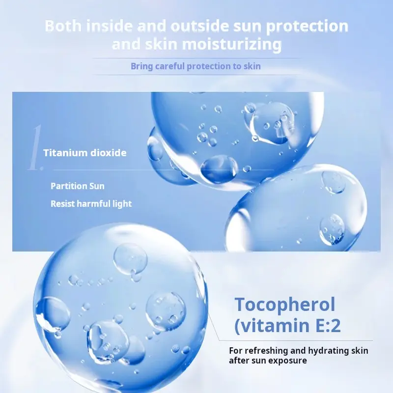 Kem Chống Nắng HUNMUI SPF50 + +, Dưỡng Trắng, Chống Tia UV Hiệu Quả, Sữa Khuôn, Tươi Mới, Không Nhờn, Bảo Vệ Trước Khi Trang Điểm, Mua 1 Lấy 1 & Hoàn Xuống 6