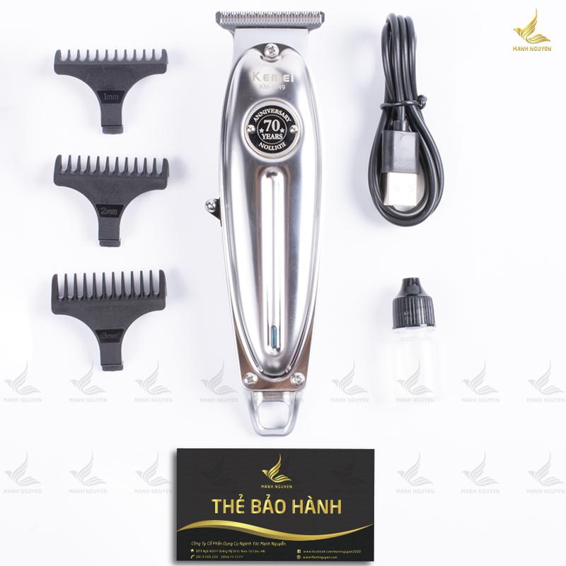  Tông đơ chấn viền Kemei 1949 - bản mài chuốt lưỡi 