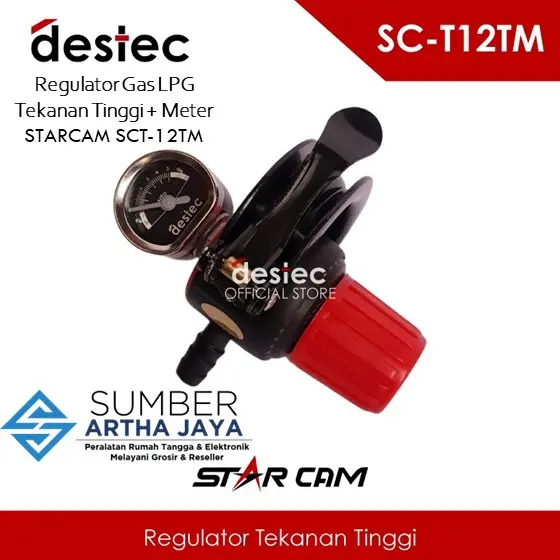 STARCAM SC-T12TM Regulator Gas Tekanan Tinggi dengan Meteran 1