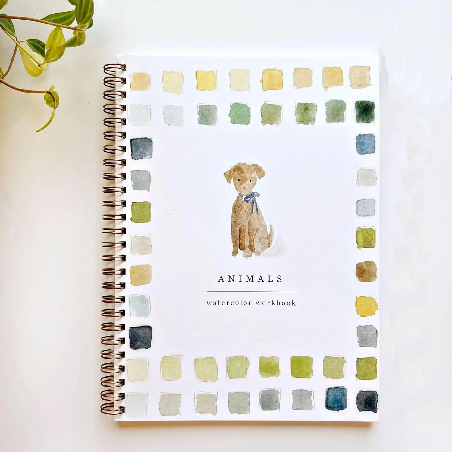 Animal Theme Watercolor Paper Book, 1 Count Watercolor Book for Beginners, Art Crafts Painting Supplies, Watercolor Paper Crafts Gift