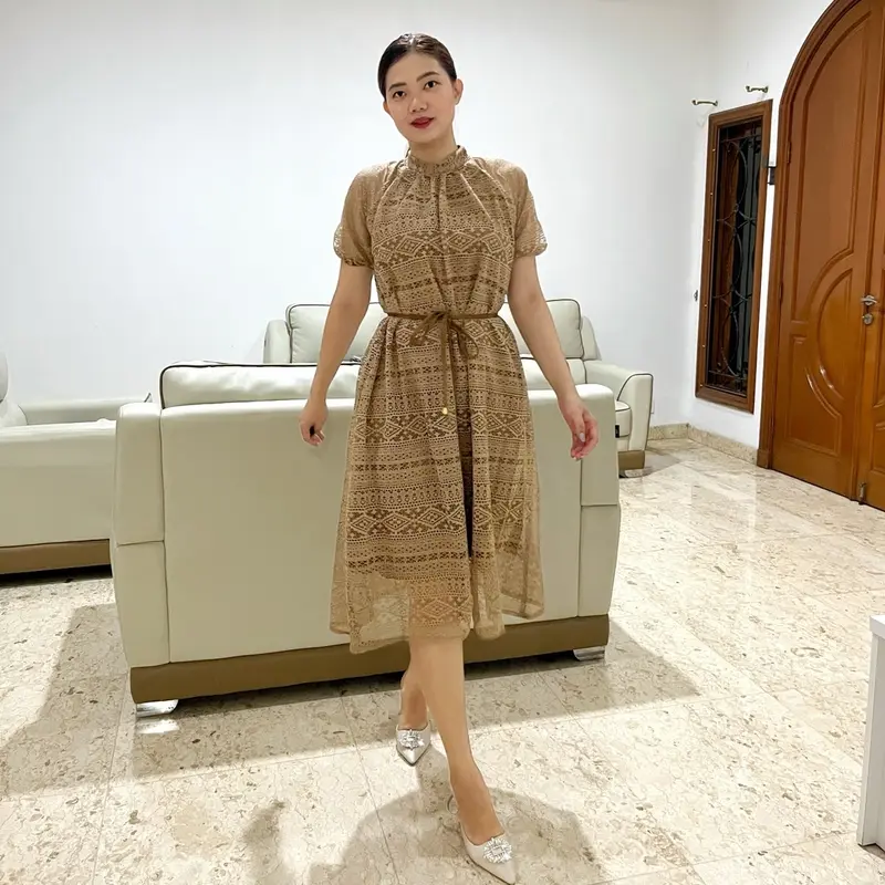 Dress W48 Korean Look Dress Wanita 3