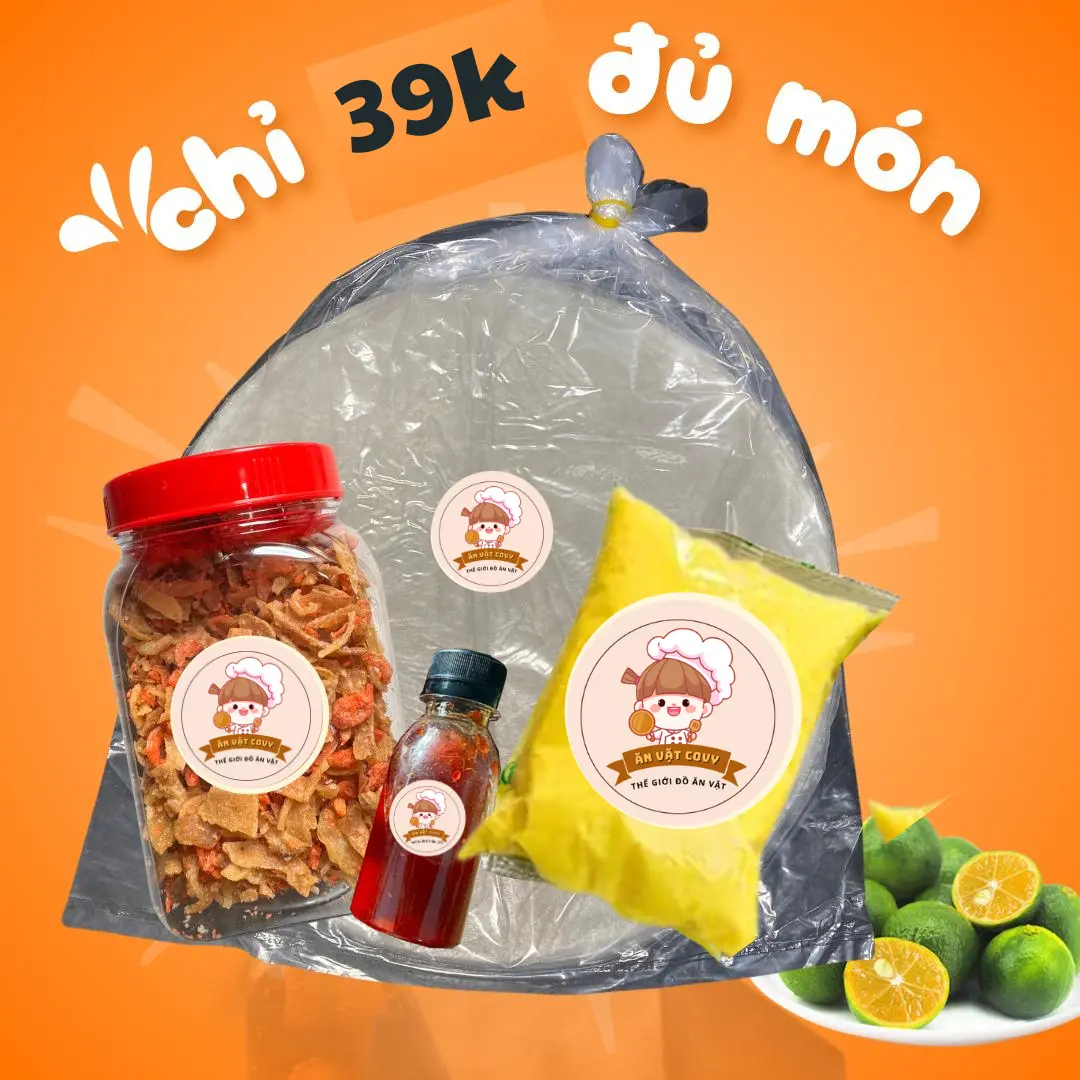 [C39] Combo bánh tráng phơi sương, ruốc hành phi sốt tắc b.o