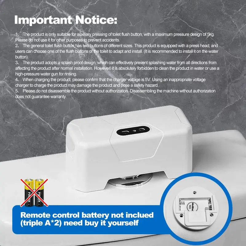 Toilet Smart Sensor Flush, Automatic Sensor Flushing Toilet Set, Household Electric Pressure Control Toilet, Bathroom Fixtures for Home Use 2